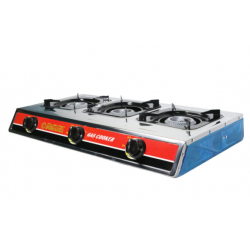 Plita gatit / aragaz portabil inox cu 3 arzatoare Craft-tec MX140