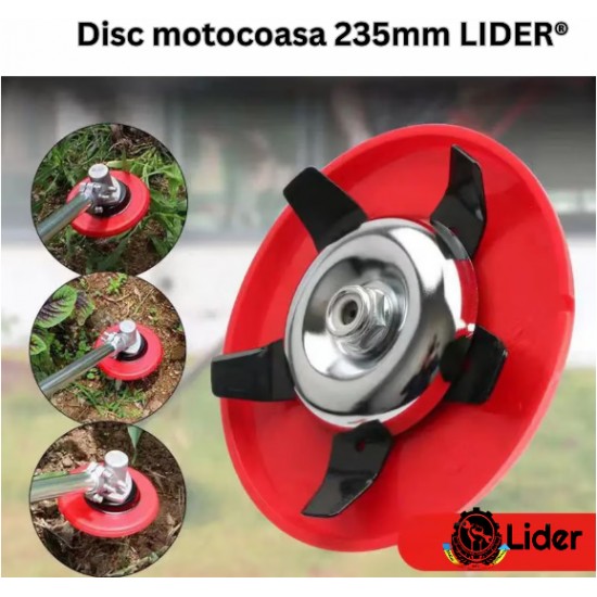 Disc motocoasa 235mm pentru buruieni, prasit/plivit ROSU STEA MX960
