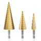 Set 3x Freze conice, pentru gaurire in trepte, 4x132mm MX1139