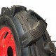 Roata motocultor 400-8 flansa rosie MX283