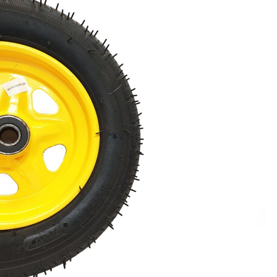 Roata roaba 350-8 cu rulment, spite galbena MX276