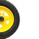 Roata roaba 350-8 cu rulment, spite galbena MX276