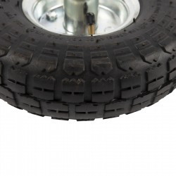 Roata roaba 350-4, interior 16'', intrerior argintiu MX804