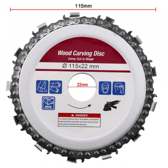 Disc cu lant pentru polizor unghiular 115 x 22, diametru 4'' MX456 