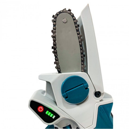 Fierastrau lant 4'' Craft-tec  2 acumulatori 48V  ALBASTRU MX678 
