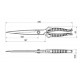Foarfec multifunctional de tuns oi, trandafiri, animale, caini, maner ROSU 13'' MX1636