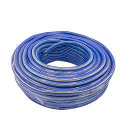 Furtun gaz 50m, PVC + insertie metal, Øint 9mm, Øext 16mm, ALBASTRU MX022