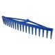 Grebla plastic 18 DINTI, consolidata, albastra MX1492