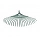 Grebla frunze, Metal, fara coada, latime 42cm, VERDE MX791
