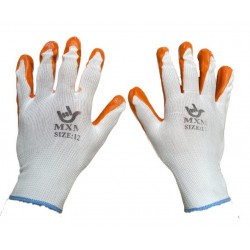3X PERECHI Manusi protectie subtiri #12 portocalii MX235