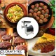 Masina de tocat carne profesionala Craft-Tec® MK-8, 2500W, 100 Kg/h, inox, reductor in baie de ulei, accesorii incluse  MX709
