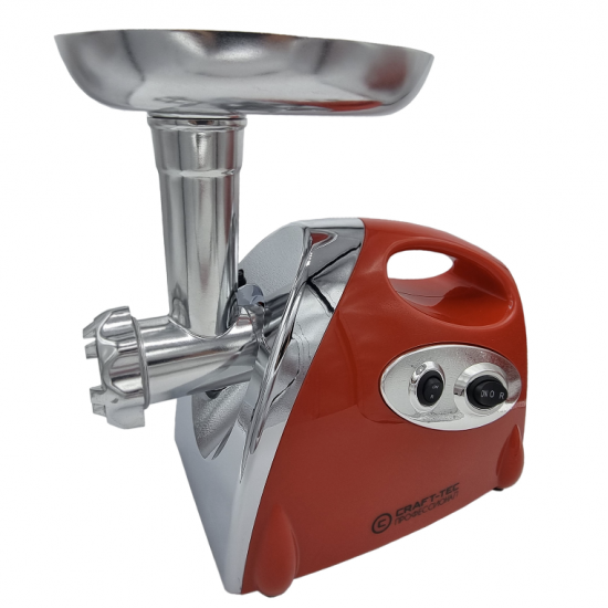 Masina electrica tocat carne ROSIE 3800W, 3 site, accesorii rosii inclus Craft-Tec MX713