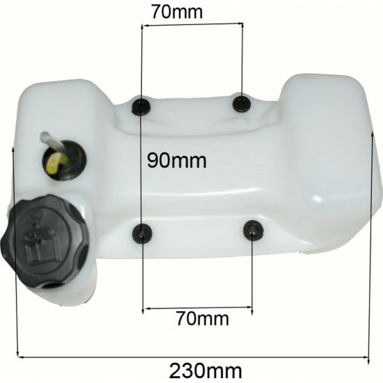 Rezervor benzina motoburghiu universal MX210