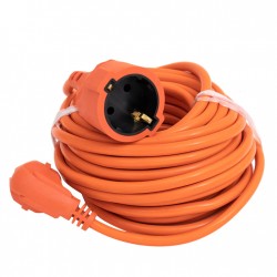 Prelungitor electric, PORTOCALIU, 25M tip cupla + fisa, 3 x 1.5 mm, IP44, max 2000W MX1645