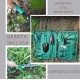 Trusa de gradinarit completa, servieta plastic VERDE, 10 piese MX992